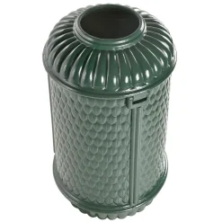 Pamono Parisian Public Trash Can in Green Enameled Cast Iron, 1970s> Garden Accessories