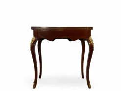 Pamono Parquetry Game Table with Green Felt Top, 1950s><noscript><img width=