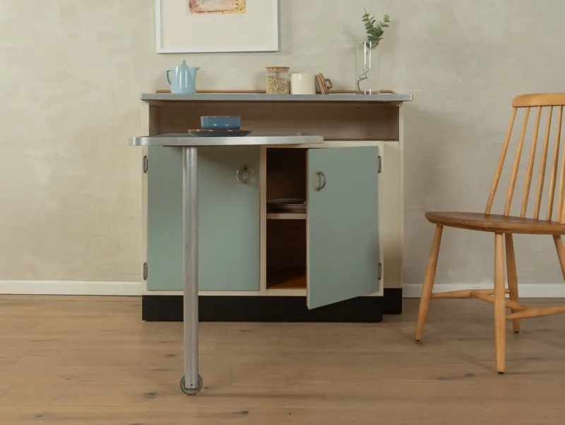 Pamono Pastel Kitchen Cabinet with Table, 1950s> Cabinets & Wardrobes