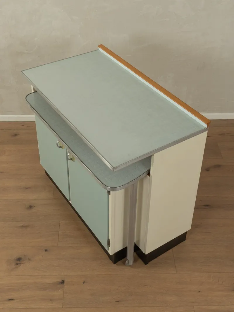 Pamono Pastel Kitchen Cabinet with Table, 1950s> Cabinets & Wardrobes