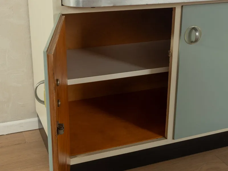 Pamono Pastel Kitchen Cabinet with Table, 1950s> Cabinets & Wardrobes