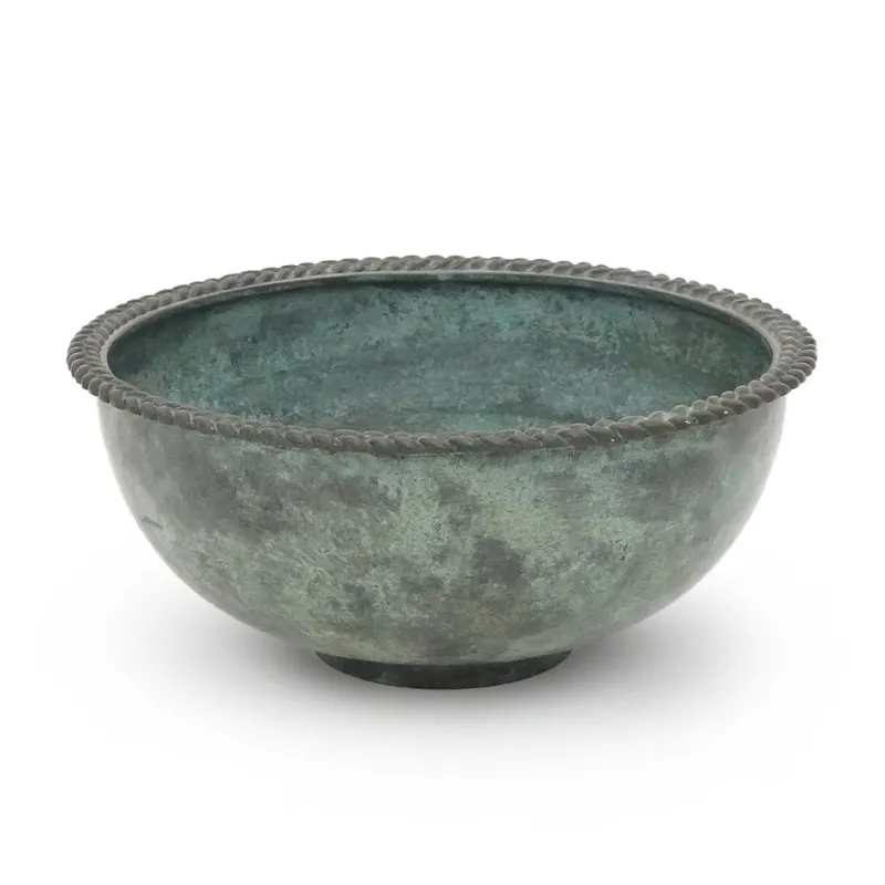 Pamono Patinated Bronze Bowl, 1930s> Bowls