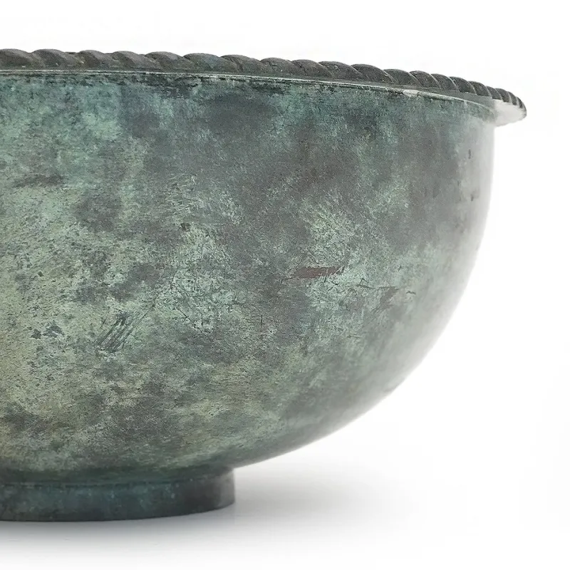 Pamono Patinated Bronze Bowl, 1930s> Bowls