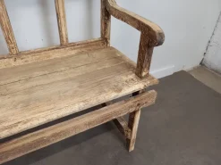 Pamono Patinated Church Bench in Fir><noscript><img width=