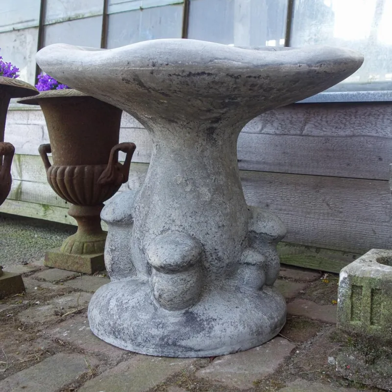 Pamono Patinated Gray Concrete Mushrooms Chairs> Garden Accessories