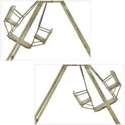 Pamono Patinated Iron Outdoor Swing