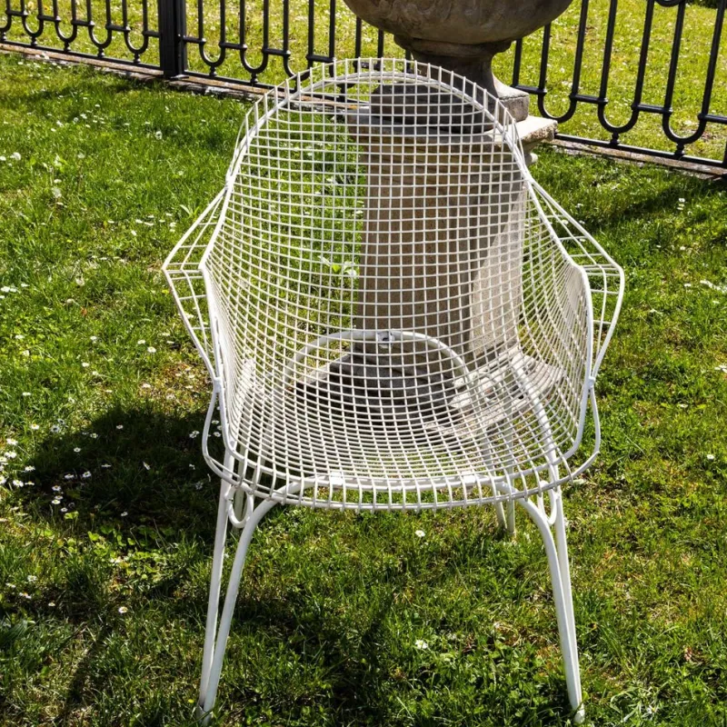 Pamono Patio Furniture Set, Italy, 1950s, Set of 6> Garden Seating