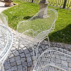 Pamono Patio Furniture Set, Italy, 1950s, Set of 6><noscript><img width=
