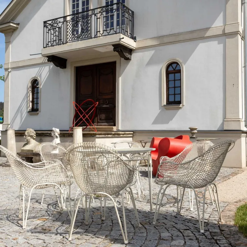 Pamono Patio Furniture Set, Italy, 1950s, Set of 6> Garden Seating