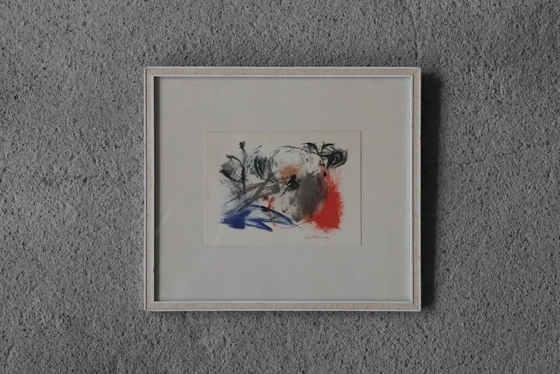 Discount Pamono Paul Holsby, Composition, Color Lithograph, 1962, Framed
