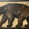 Discount Pamono Paul Jouve, The Brown Bear, 1950s, Oil on Canvas