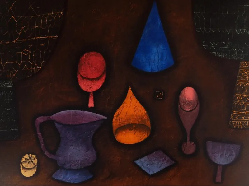 Pamono Paul Klee, Table Aux Dice, 1920s, Original Lithograph Poster> Posters|Wall Decor