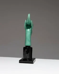 Outlet Pamono Paul Milet, Antelope Head Sculpture, 1930s, Porcelain