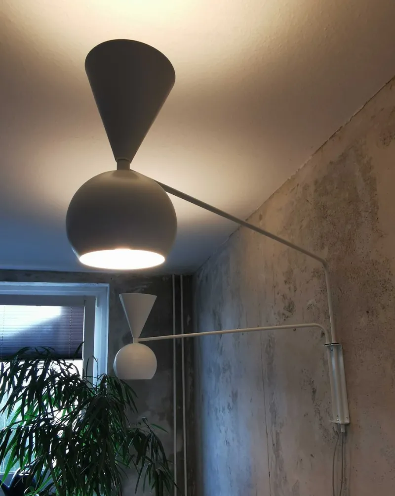 Pamono Paz Light with 2 Arms by Juanma Lizana> Wall Lights & Sconces