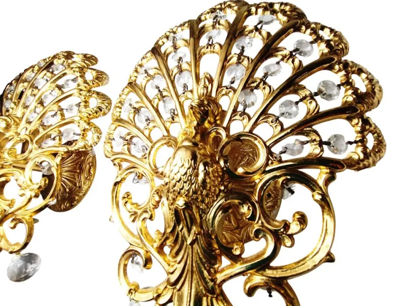 Pamono Peacock Lamps by Ernst Palme for Palwa, 1950s, Set of 2