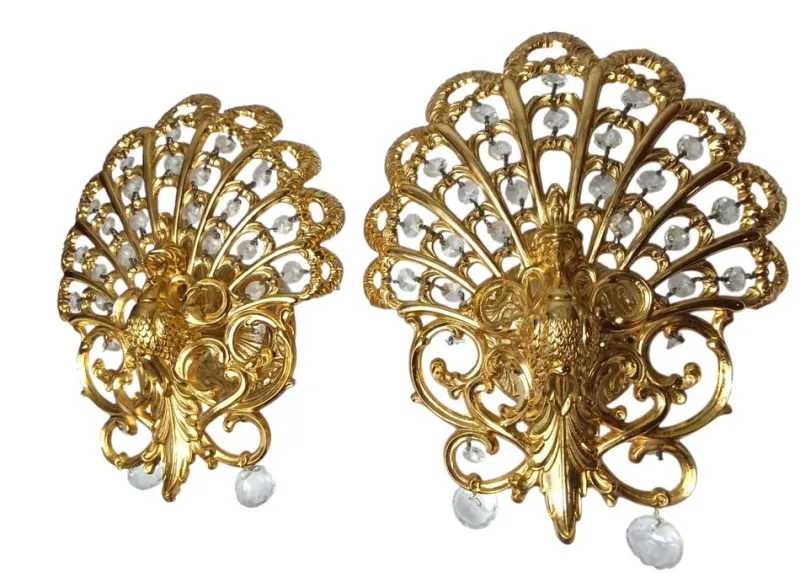 Pamono Peacock Lamps by Ernst Palme for Palwa, 1950s, Set of 2