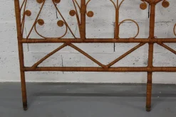Pamono Peacock Rattan Headboard, 1970s><noscript><img width=