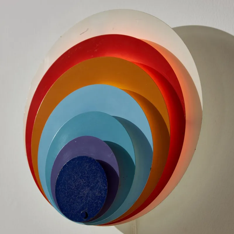 Pamono Peacock Wall Lamp by Bent Karlby for Lyfa, 1970s