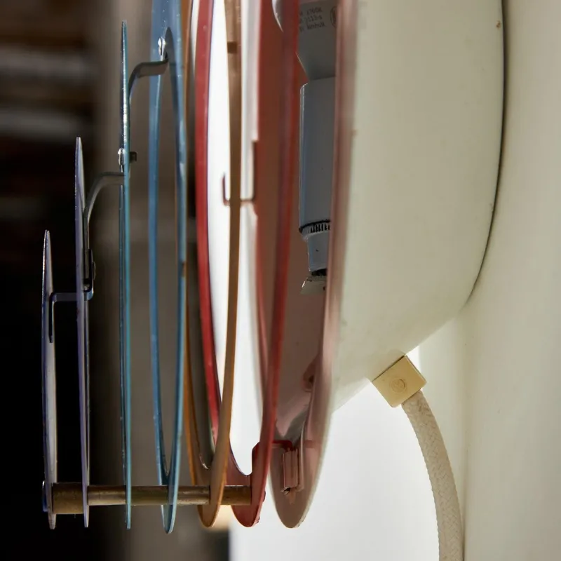 Pamono Peacock Wall Lamp by Bent Karlby for Lyfa, 1970s