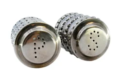 Pamono Pearlized Silver Salt and Pepper Shakers, Set of 2> Salt & Pepper Shakers