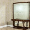 Online Pamono Pearwood Vanity Table with Mirror, 1900s