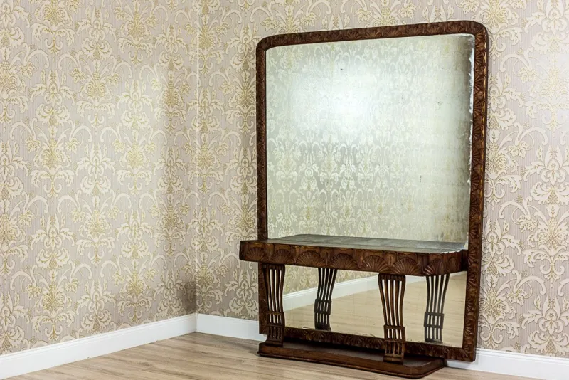 Online Pamono Pearwood Vanity Table with Mirror, 1900s