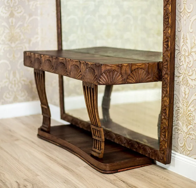 Online Pamono Pearwood Vanity Table with Mirror, 1900s