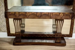 Online Pamono Pearwood Vanity Table with Mirror, 1900s