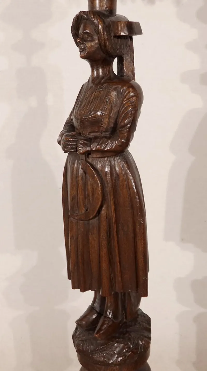 Best Pamono Pedestal in Chestnut - 1920s
