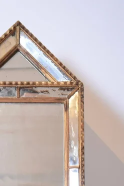 Pamono Pedestal Mirrors by Pierre Dariel dit Dolt, 1940s, Set of 2><noscript><img width=
