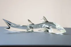 Pamono Pedestal Murano Glass Fish, 1980s> Pedestals And Columns
