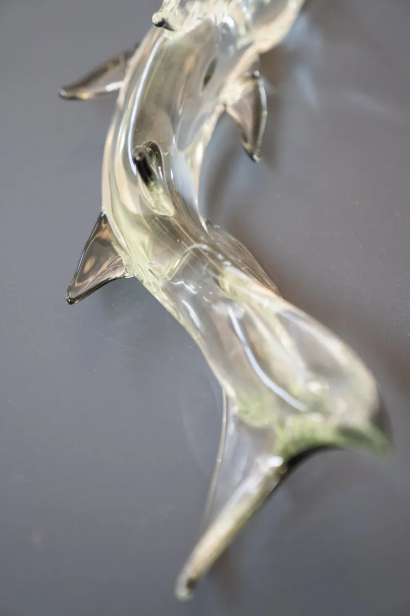 Pamono Pedestal Murano Glass Fish, 1980s> Pedestals And Columns