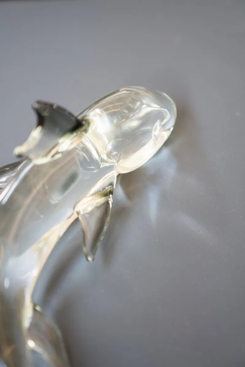 Pamono Pedestal Murano Glass Fish, 1980s> Pedestals And Columns
