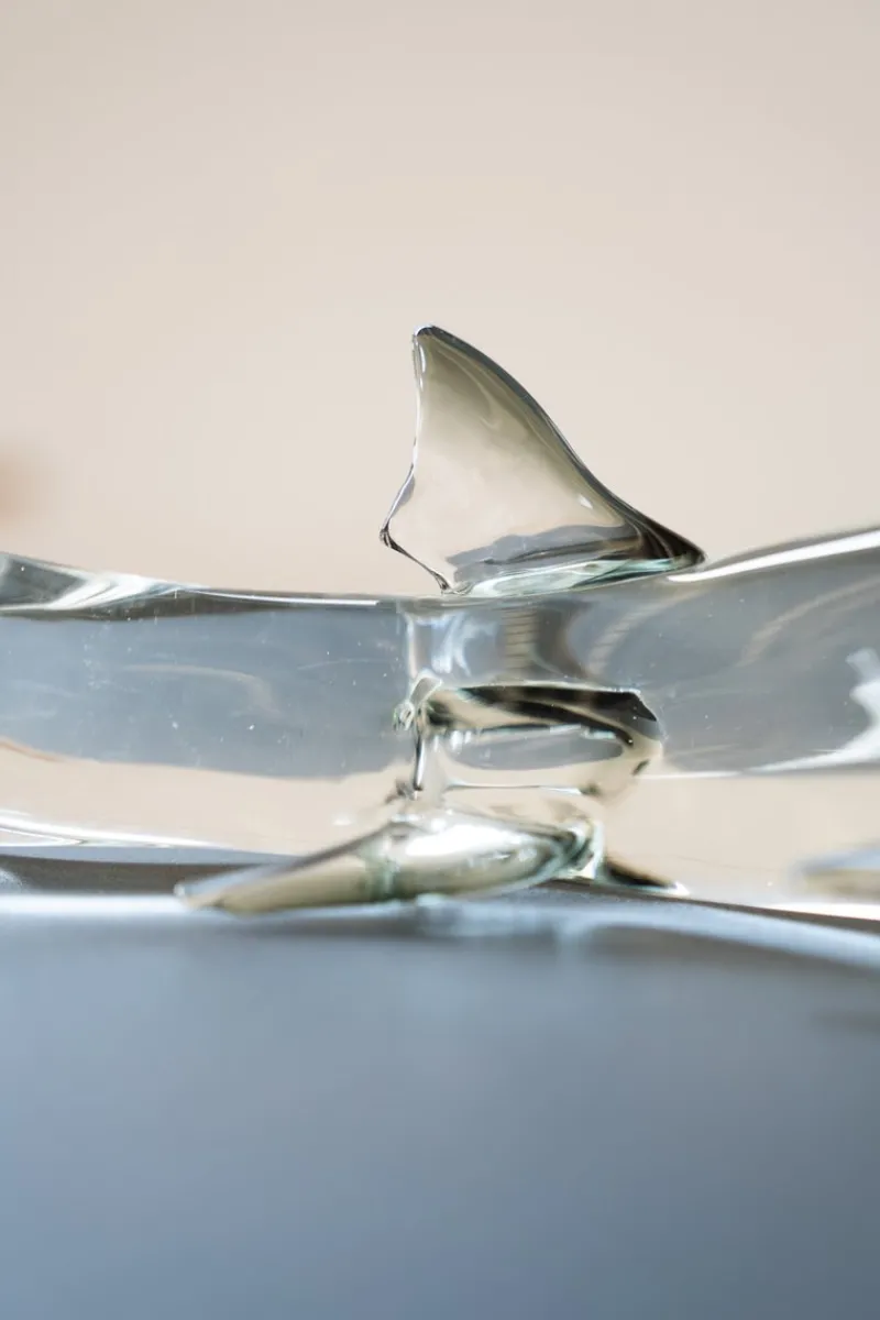 Pamono Pedestal Murano Glass Fish, 1980s> Pedestals And Columns