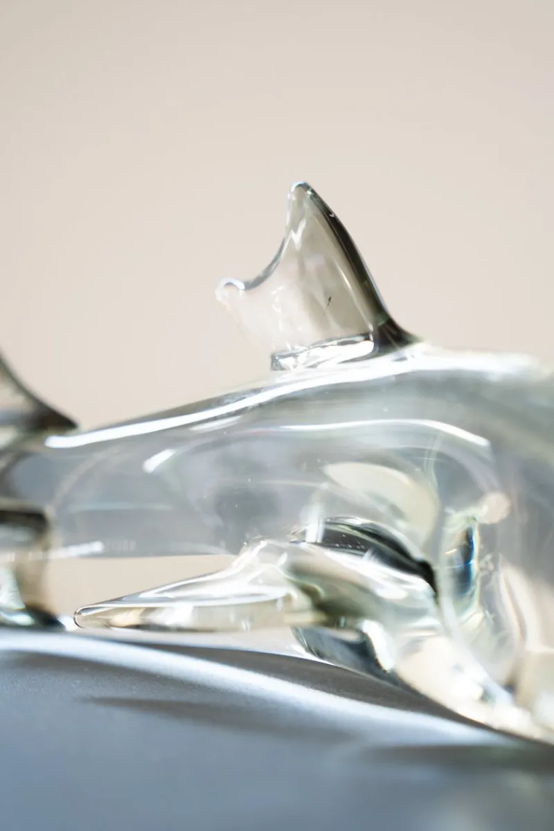 Pamono Pedestal Murano Glass Fish, 1980s> Pedestals And Columns