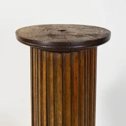 Pamono Pedestal or Column Display Stand in Wood, Early 1900s><noscript><img width=