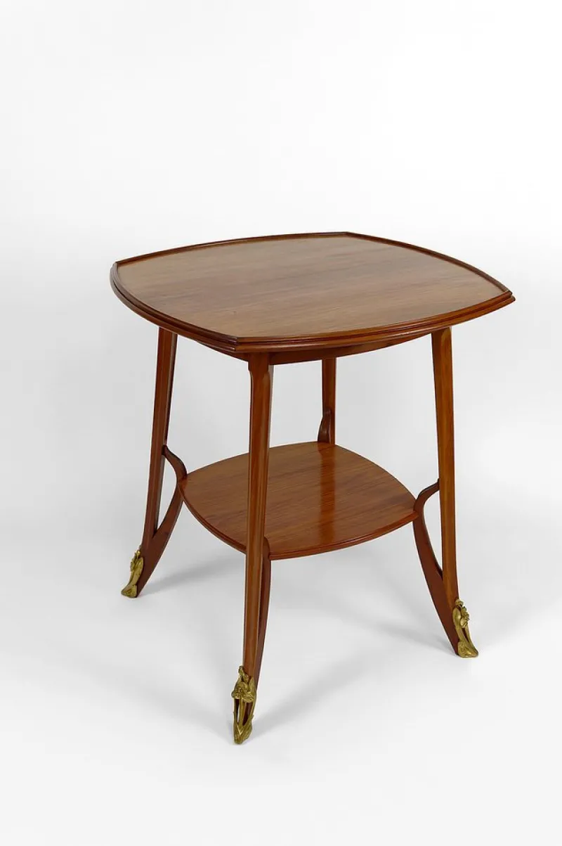 Pamono Pedestal Table attributed to Louis Majorelle, France, 1900s