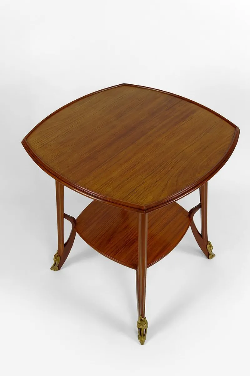 Pamono Pedestal Table attributed to Louis Majorelle, France, 1900s