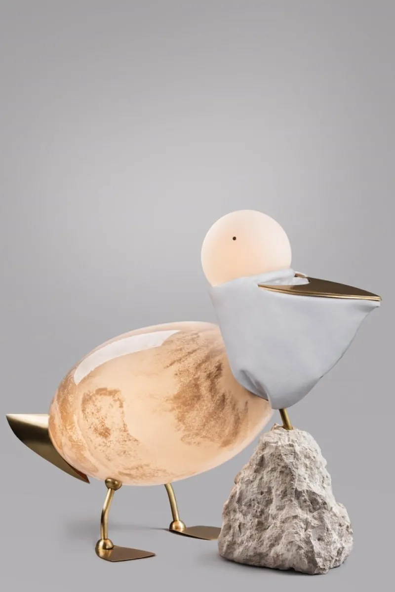 Hot Pamono Pelican Floor Lamp by Ludovic Clément D'Armont