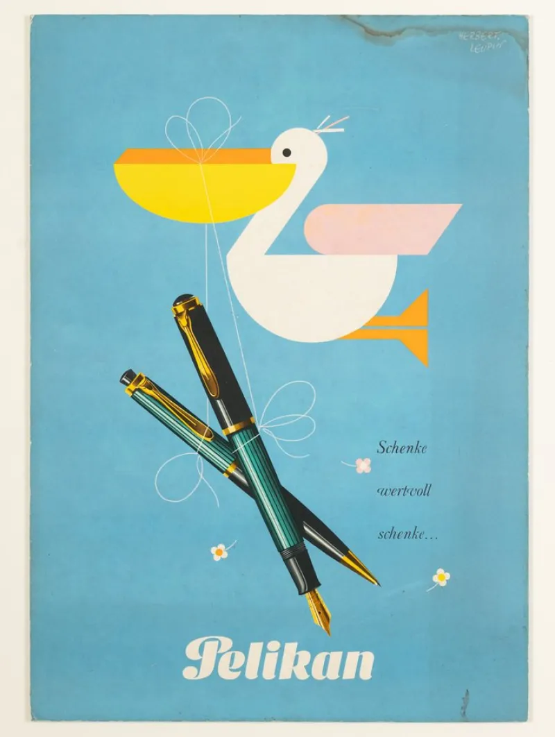 Hot Pamono Pelikan Advertisement, 1950s