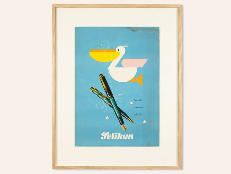 Hot Pamono Pelikan Advertisement, 1950s