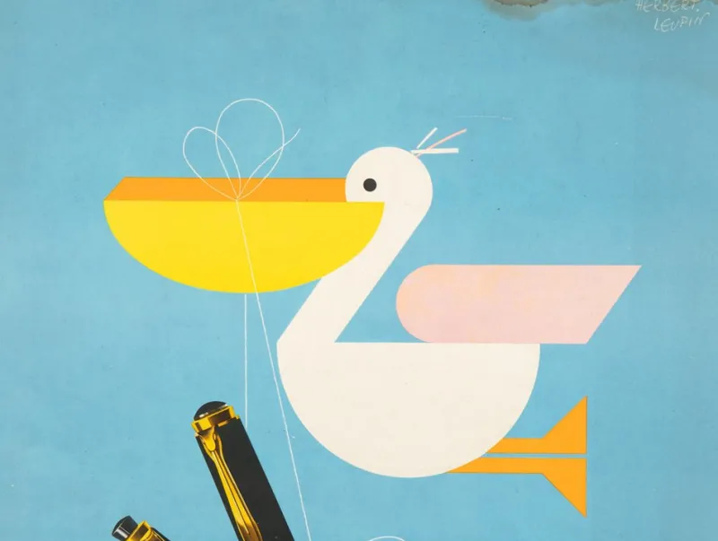 Hot Pamono Pelikan Advertisement, 1950s