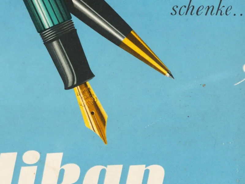 Hot Pamono Pelikan Advertisement, 1950s