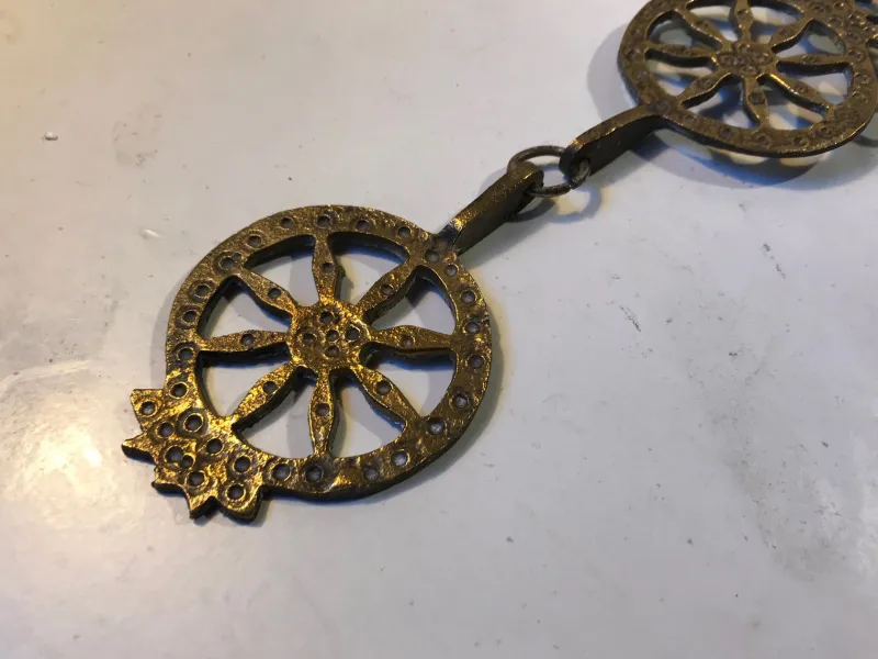 Pamono Pendant Cross Candleholder in Bronze, Greece, 1920s> Candleholders