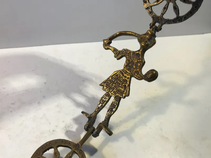 Pamono Pendant Cross Candleholder in Bronze, Greece, 1920s> Candleholders