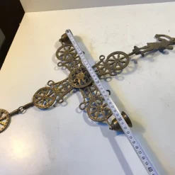 Pamono Pendant Cross Candleholder in Bronze, Greece, 1920s><noscript><img width=