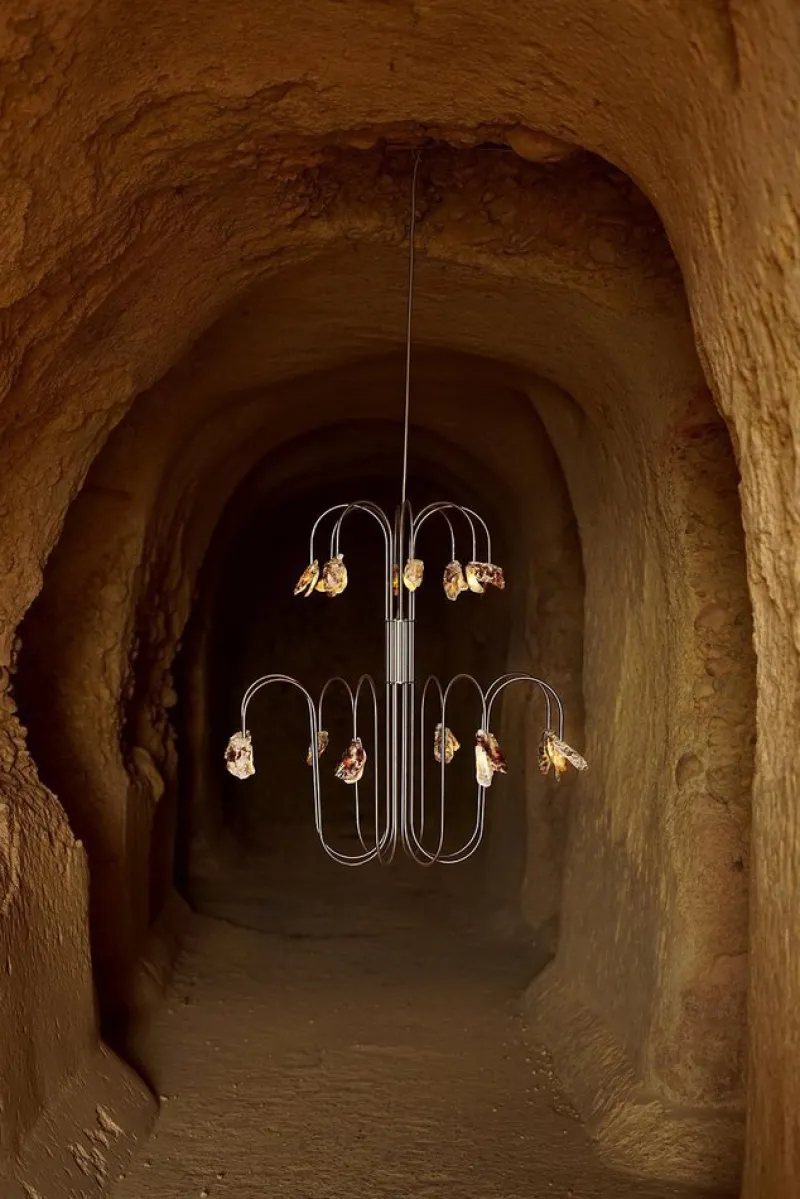 Sale Pamono Pendant Lamp in Metal and Aluminum by Touch with Eyes