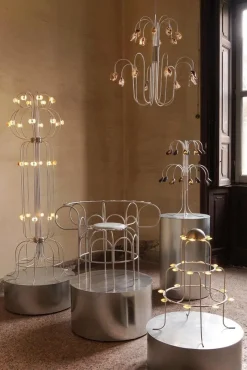 Sale Pamono Pendant Lamp in Metal and Aluminum by Touch with Eyes