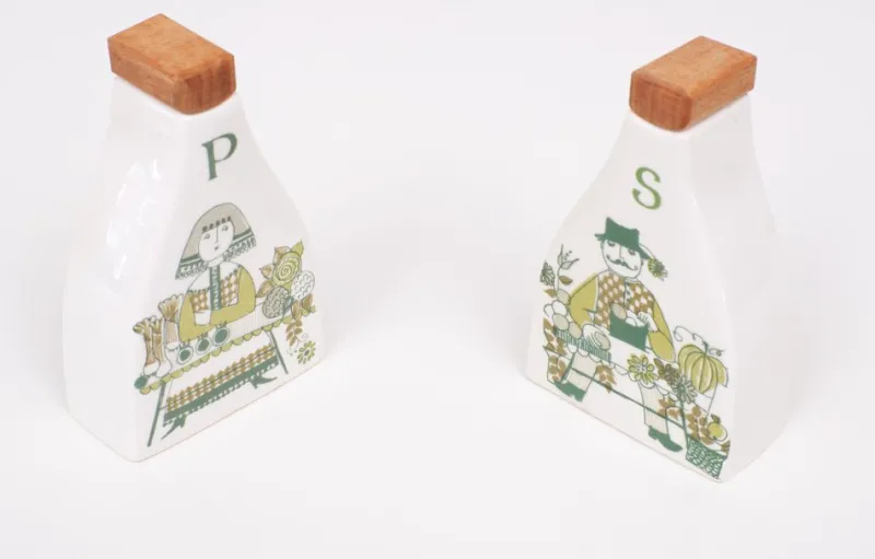 Pamono Pepper & Salt Shaker by Figgjo Flint, 1960s, Set of 2> Salt & Pepper Shakers