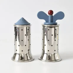 Pamono Pepper Grinder and Salt Shaker by Michael Graves for Alessi, 1990s, Set of 2> Salt & Pepper Shakers